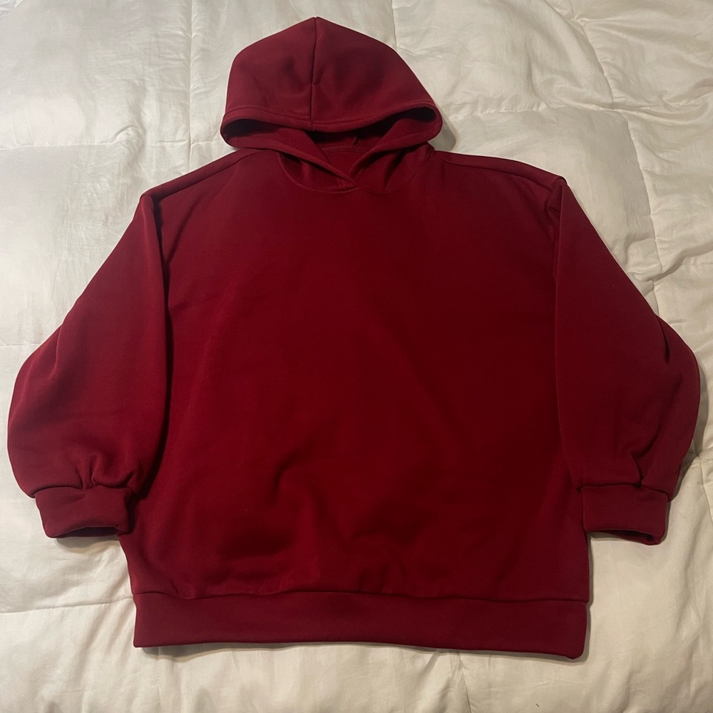 Men's Red Hoodie Sweater